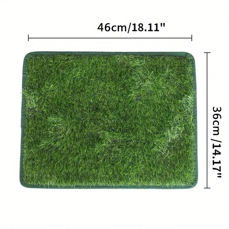 Reutilizável Artificial Grass Dog Toilet Mat, Pet Training Lawn Mat, Lavável gato e cão - Image 1