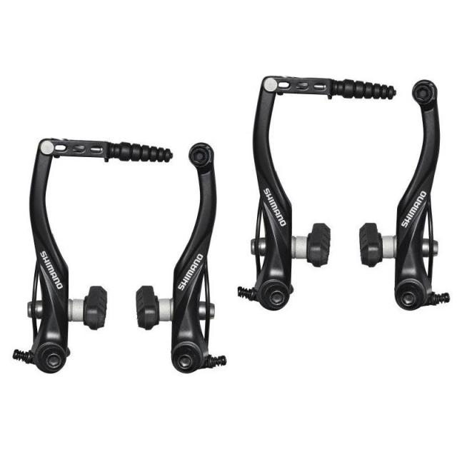 Shimano Deore BR-T610 V-Brake Conjunto de Freio Dianteiro e Traseiro MTB