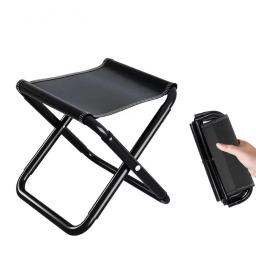 Cadeira dobrável portátil ao ar livre, alumínio, dobrável, cadeira de pesca, ferramentas de caminhada, piquenique, assento de armazenamento fácil - Image 1