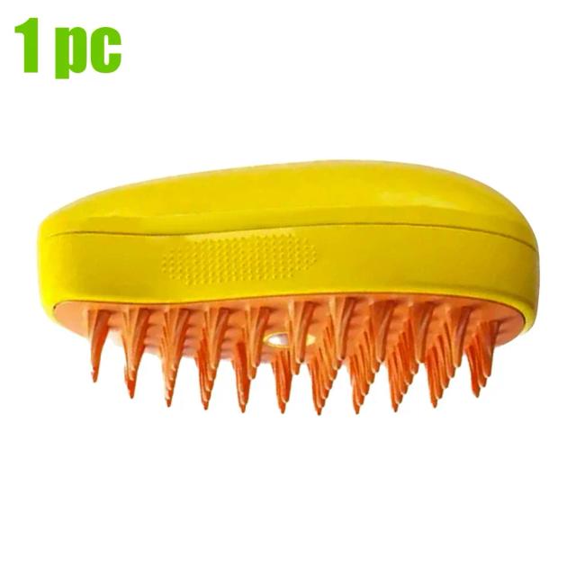 Escova Vaporizar 3 em 1 Para Pets em Formato de Baleia - Spray Elétrico de Grooming para Cães e Gatos com Massageador e Controle de Emaranhados