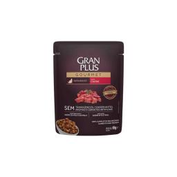 Pack Ração Úmida GranPlus Gourmet Sachê Gatos Carne Adultos 18 Un 85g Cada - Image 1