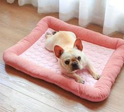 Esteira de resfriamento para animais, Cama para cachorro, Material de seda gelada, Soft para o verão, Cama de praia para cães e gatos - Image 5