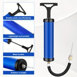 Bomba de bola multifuncional portátil com agulha e bocal, Inflator para futebol, basquete, voleibol, natação, 1 pc - Image 3