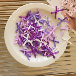 Mini fita de cetim laço para artesanato DIY, costura artesanato fazendo, handwork bowties, grampo de cabelo, roupas decoração, presente, 100pcs - Image 3