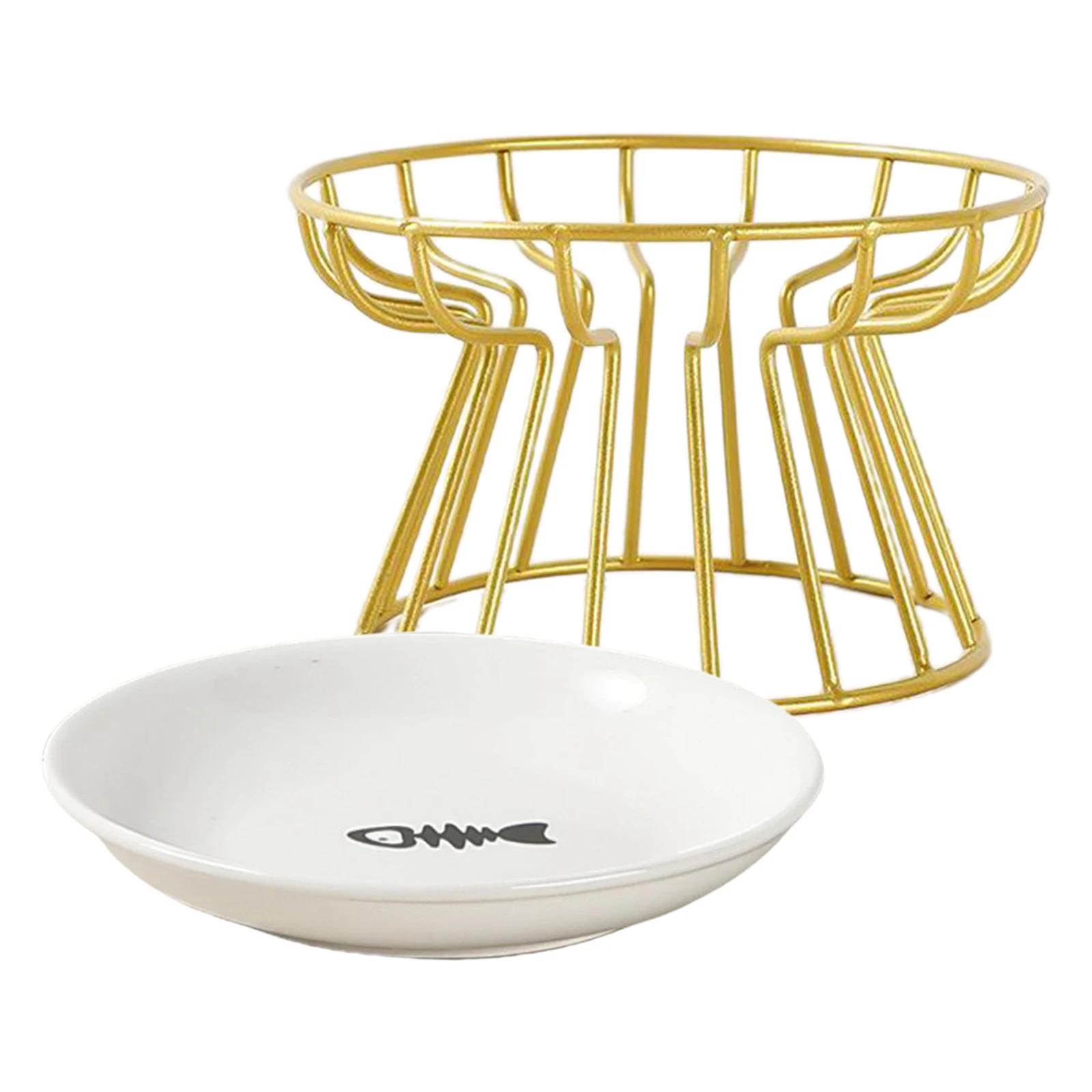 Cerâmica levantada Pet Food Bowl, Água Treats para cães e gatos, Alimentação ao ar livre Suprimentos, Beber acessórios, Doggie Cat Stand Bowl, Novo - Image 1