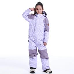 GSOU SNOW -30 ℃   Crianças terno de esqui 2023 inverno jaqueta de snowboard meninos e meninas ao ar livre ternos de neve quente à prova dwaterproof água crianças jaqueta de esqui - Image 6