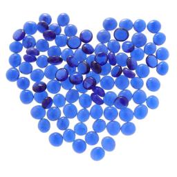 Mármores de vidro premium para aquário, aquário sólido, seixos, enchimento do vaso, grânulos de cristal, mesa scatter, azul escuro, 100pcs - Image 2