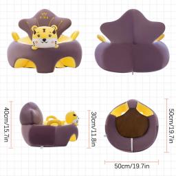 Baby Sofa Support Seat Cover, confortável cadeira de pelúcia, Toddler Nest, Puff Wash, sem berço de recheio, Aprenda a sentar - Image 6
