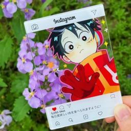 Textura acrílica cartão para Quarto, Luffy, de alta aparência, presente de aniversário, Fotografia ao ar livre, Decoração Estudante, bonito, 1 peça - Image 4