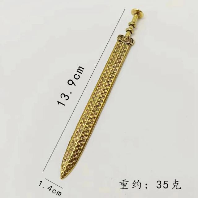 Espada Antiga do Soldado Chinês Qin Shihuang - Estatueta de Alta Qualidade para Jogo de Guerra e Xadrez, Presente Ideal.