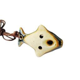 Flauta Cerâmica para Crianças Alto Ocarina, Tartaruga dos Desenhos Animados, Wind Orff, Instrumento Musical, Flauta com Cordão, Iniciante, 6 Buracos - Image 5