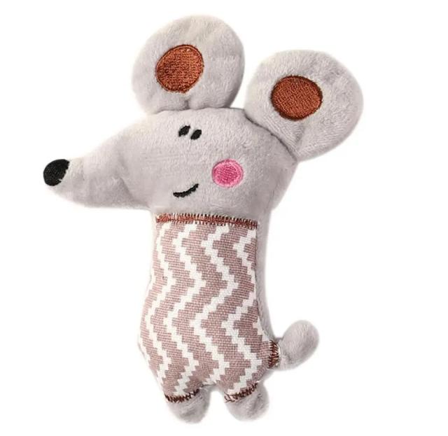 Brinquedo de pelúcia para pets: divertido e resistente à mordida com designs fofos.