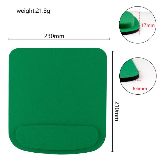 Mouse Pad Ergonômico EVA Almofada de Pulso Cor Sólida Confortável Acessório de Escritório
