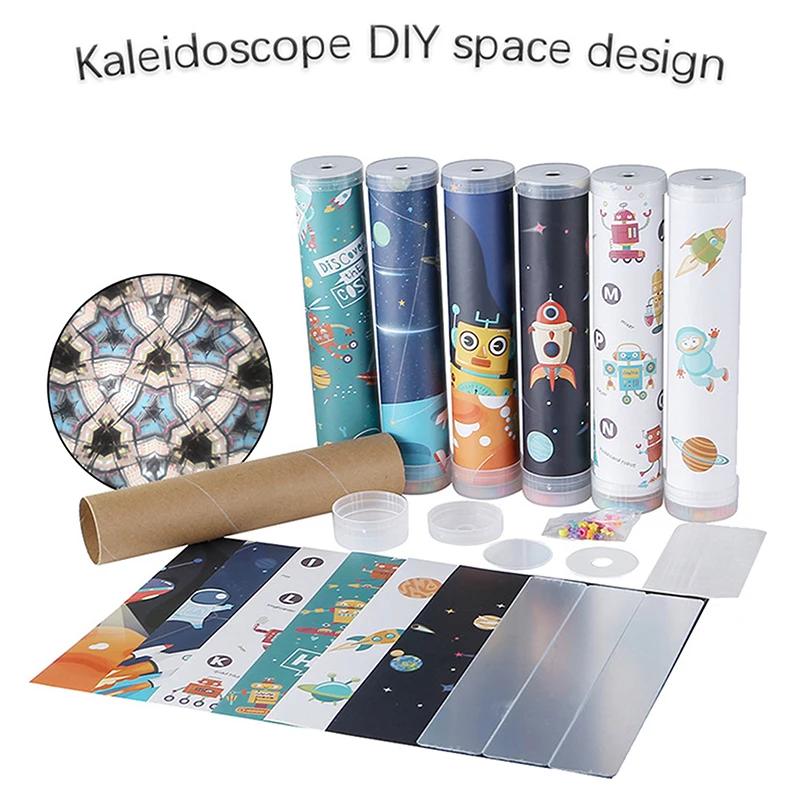 Kit de caleidoscópio rotativo para crianças, DIY, magia, ciência, educação, brinquedo, artesanato - Image 1