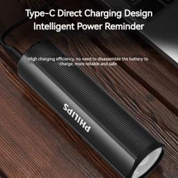 Philips Lanterna LED Recarregável, Portátil, Potente, Brilhante, Lâmpada de Acampamento, Caminhada ao ar livre, Autodefesa, 400m - Image 5