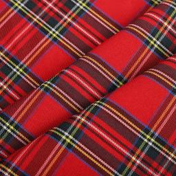 Tecido escocês de saia xadrez, sarja dupla face, xadrez com fios tingidos, uniforme escolar, estilo britânico, TC, 50x145cm - Image 3