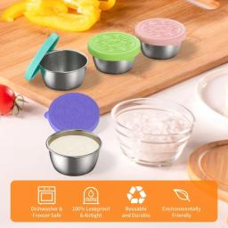 Recipiente De Alimento De Aço Inoxidável Caixa De Lanche De Frutas Pequena Caixa De Armazenamento Congelador Crisper Criança Ao Ar Livre Almoço Comida Fresca Bento Box - Image 2
