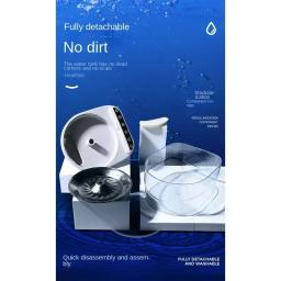 Fonte de água recarregável sem fio para gatos, Filtro automático inteligente, High Pet Sensor Dispenser, Tigela de beber - Image 6