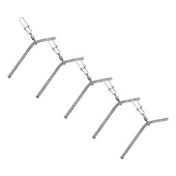 Tubo de bronze com Double Ends, Pesca Balance Connector, Anti Emaranhado, Equipamento de pesca marítima, estilo pequeno, 5 cm, 7 cm, 9cm, 5 Pcs - Image 5