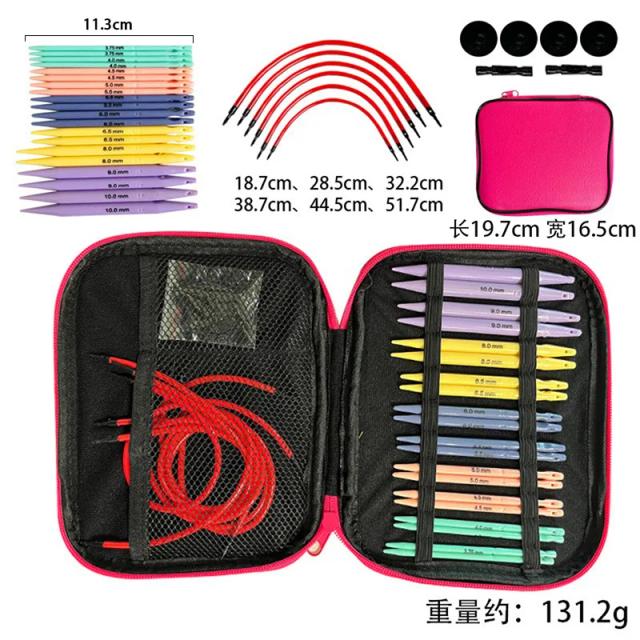 Kit Completo de Agulhas de Crochê em Alumínio Niquelado para Malha e Tecelagem Tunisiana - Acessórios DIY Incríveis