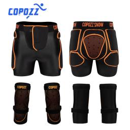 COPOZZ-Joelheiras Anti-choque Ajustáveis para Adultos, Equipamento Esportivo, Shorts, Proteção, Quadril, Motocicleta, Curto, Esqui, Skate, Snowboard - Image 1