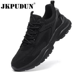 Homem atletismo tênis de corrida moda tênis de sola macia homem confortável chunky pai sapatos respirável sapatos de ginásio mais tamanho 39-48 - Image 1