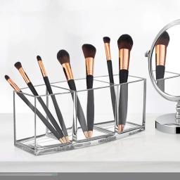 Acrílico Cosméticos Caixa De Armazenamento, Maquiagem Brush Holder, Batom Organizador, Lápis De Sobrancelha, Banheiro Display Stand, Diamante - Image 5