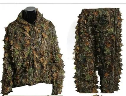 Ghillie Suit Camuflado para Homens e Mulheres: Jaqueta com Capuz e Calças para Treinamento ao Ar Livre e Atividades na Selva