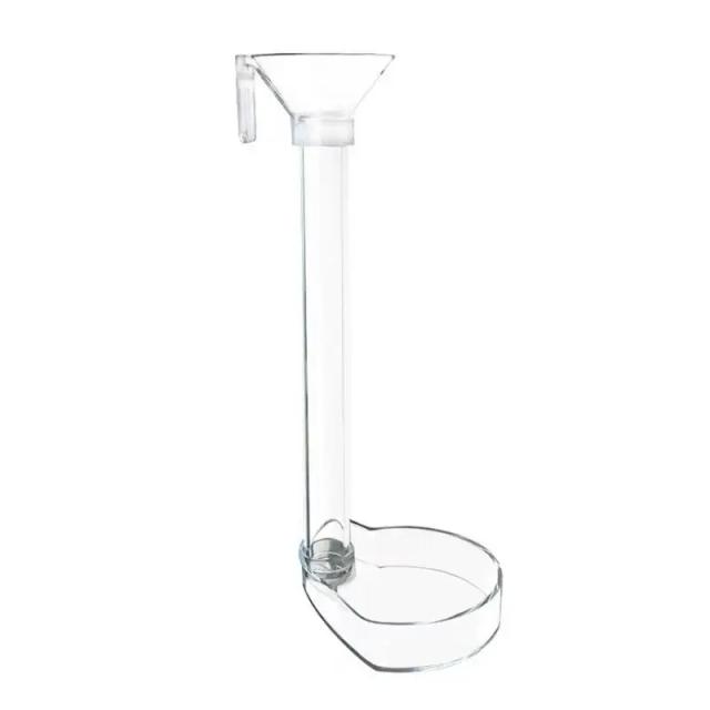 Alimentador de Aquário de Cristal para Peixes, Camarões e Caracóis