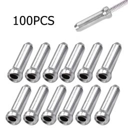 Sliders de freio de bicicleta, pontos de cabo para linha de freio de alumínio, corrente dianteira, shifter dentro do fio, ponta frisada, acessório de bicicleta mtb - Image 2