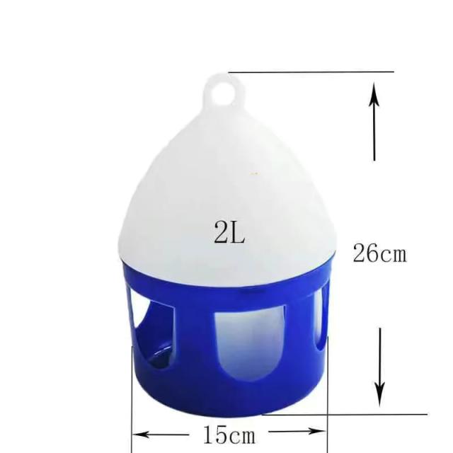 Alimentador Automático de Água para Pássaros - Bebedouro Durável em Plástico para Pombos e Animais de Estimação, Capacidades de 2L a 10L
