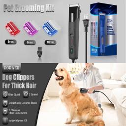 Profissional elétrico com fio Clipper para Dog Grooming, Super 2 velocidades, grossas, casacos pesados, cães, gatos e outros animais - Image 5