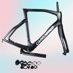 90 cores F14 quadro de carbono conjunto de quadros de bicicleta de estrada aro freio a disco guiador XDB - Image 1