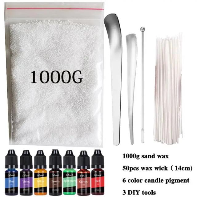 Kit Completo para Fazer Velas Artesanais: Cera, Pigmentos, Ferramentas e Suprimentos de Decoração para o Lar