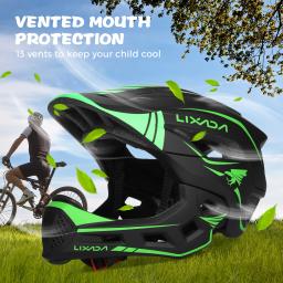 Capacete facial completo destacável para crianças, equipamento de proteção, segurança esportiva, ciclismo, skate, rolo, patinação, scooter - Image 3