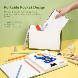 Livro de esboço de capa dura Arrtx Premium 60 folhas/120 páginas Papel de desenho grosso sem ácido de 180 g/m2 - Image 6