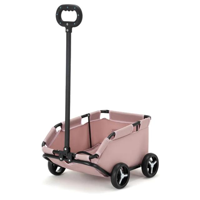Carrinho Dobrável para Animais de Estimação - Prático e Compacto para Viagens com Cachorros e Gatos