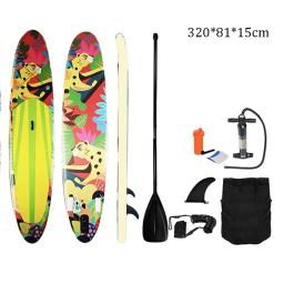 Prancha de remo inflável de camada dupla SUP para iniciantes, prancha de surf com acessórios, nova moda, 3,2 m, 2022 - Image 6