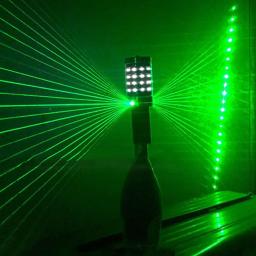 Discoteca LED Strobe Baton Serviço Garrafa Sparkler Com Verde Vermelho Azul Luz Laser Champagne Vinho LED VIP Garrafa Sparklers Luz - Image 1