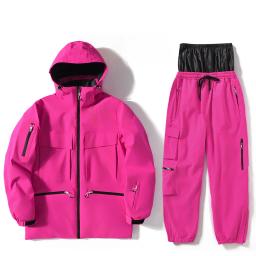 Roupas de esqui femininas e masculinas, jaqueta de esqui, conjuntos de roupas de neve para snowboard, jaquetas e calças de esqui, traje esportivo ao ar livre para unsex - Image 6