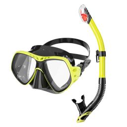 Máscara de mergulho profissional para adultos, terno de mergulho, silicone anti-nevoeiro óculos, treinamento snorkel kit equipamento de natação presente, novo - Image 4