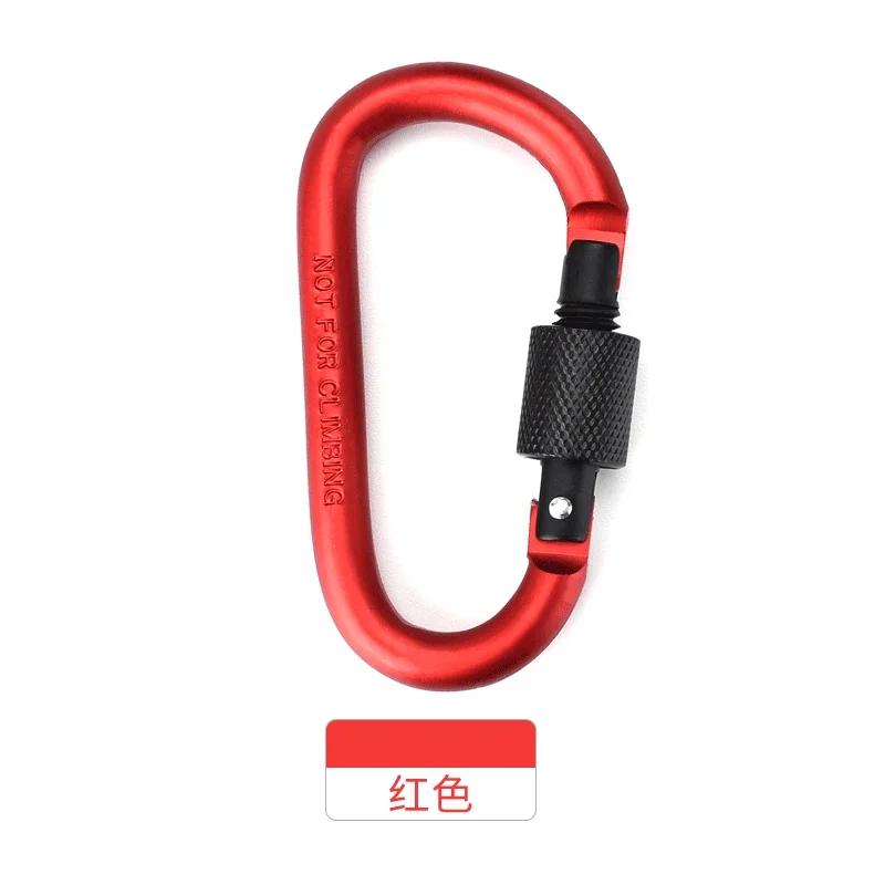 Tipo D Profissional Escalada Mosquetão, Forma D, Montanhismo Fivela Gancho, Trava de segurança, Outdoor Survival Gear - Image 1