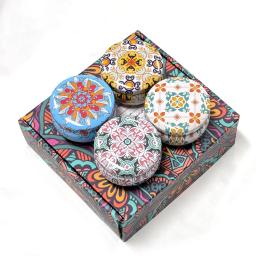 Sábio Aromático Sândalo Velas, Cera De Soja Gift Set, Flores Perfume, Lavanda, Rosa, Fragrância Vintage, 4pcs - Image 6