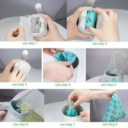 Cat Litter Shovel Scoop, Filtro Pet, WC Limpo, Selecionador de Lixo, Cat Supplies, Acessório Self Cleaning Box - Image 5