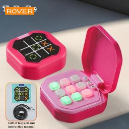 Tic-tac-toe tabuleiro multifuncional jogos eletrônicos montessori quebra-cabeça jogo de mesa xadrez conjunto portátil para adultos crianças - Image 2