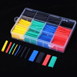 Kit de tubo termo retrátil, tubo termorresistente, envoltório de fio termo retrátil, cabo de conexão elétrica, proteção de manga de isolamento - Image 3
