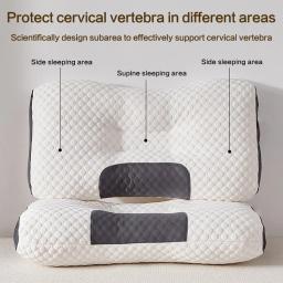 Almofada de massagem de fibra de soja ortopédica para dormir, cervical e doméstica, ajuda a dormir e cervical do pescoço, novo, 2022, 2024 - Image 4