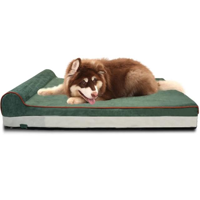 Cama ortopédica de espuma de memória para pets - colchão lavável em lona, móveis luxuosos, tamanho grande