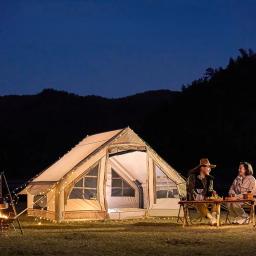 Barraca de acampamento grande, à prova d'água, inflável, casa, 10 pessoas, para família, caminhadas, mochilão, viagem, equipamento de praia - Image 1