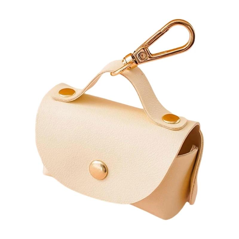 Suporte para saco cocô animal estimação, à prova d'água, pu, dispensador saco cocô cachorro, caminhada ar - Image 1